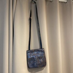 Patricia Nash Blue/Maroon With Rose Gold Accents Women's Crossbody Bag